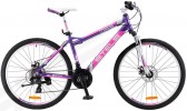 Велосипед STELS 26' рама женская, алюминий, MISS-5100 MD диск, фиолетовый, 21 ск., 15'